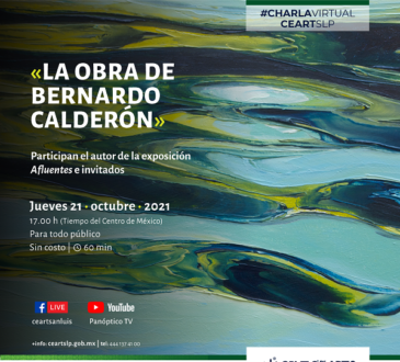 Invita Centro de las Artes a charla con el artista plástico Bernardo Calderón