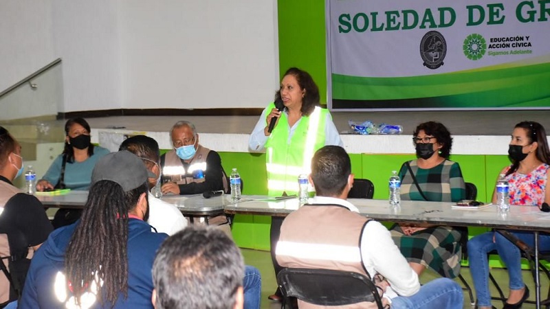 Leonor Noyola encabeza capacitaciones en materia de Protección Civil