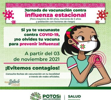 Servicios de Salud iniciarán campaña de vacunación contra influenza