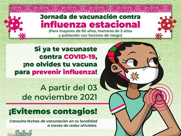 Servicios de Salud iniciarán campaña de vacunación contra influenza