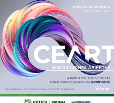 Por iniciar inscripciones para periodo académico 2022, del Centro de las Artes