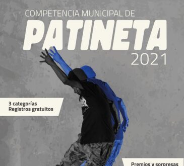 Próximo 27 de noviembre, Competencia Municipal de Patineta 2021 en el Parque de Morales