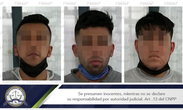 Fiscalía detiene a tres hombres por presunto homicidio calificado