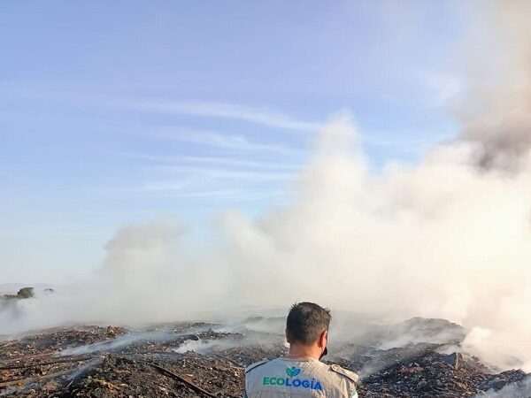 Diferentes áreas del Ayuntamiento soledense atendieron incendio en Fracción Rivera