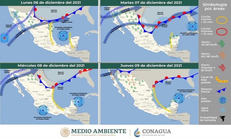 Una circulación anticiclónica mantendrá cielo despejado con ambiente vespertino cálido a caluroso y sin lluvia en zonas de San Luis Potosí