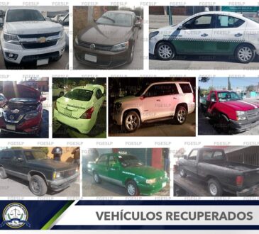Policía investigadora recuperó 16 vehículos robados en SLP