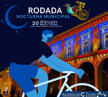 Sorpresas y una gran experiencia se vivirá en la Rodada Nocturna Municipal que se desarrollará este miércoles 20 de abril