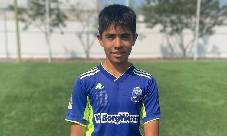 Surgido del Torneo Intercolonias, Ramsés Alexander Guzmán es parte del Atlético San Luis Sub14.