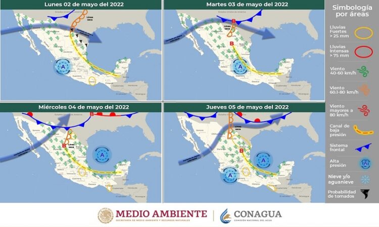 Sistema anticiclónico generará aumento de temperaturas con ambiente caluroso en zonas de San Luis Potosí