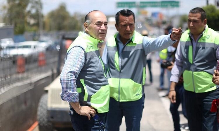 Alcalde Enrique Galindo constata importantes avances en obras de Salvador Nava