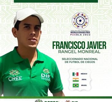 Futbolista potosino representará a México en el Grand Prix Mundial Puebla 2022