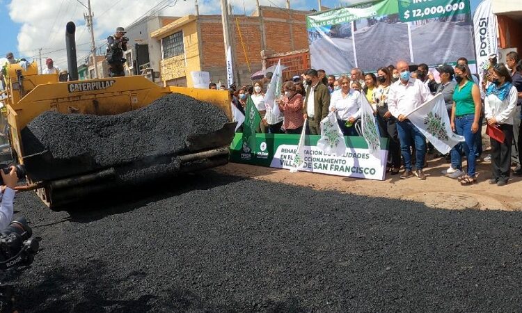 Inicia obra de reconstrucción de todas las vialidades en el fraccionamiento Villas de San Francisco