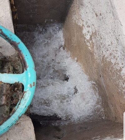 Tras reportes de agua turbia, Interapas realiza pruebas de calidad a líquido proveniente de El Realito