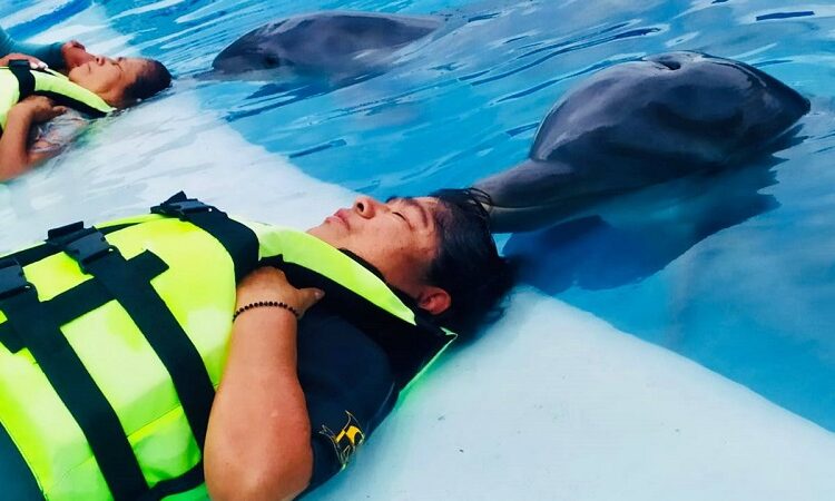 Adultos mayores de Villa de Reyes disfrutaron su día en el delfinario de Silao, Gto.