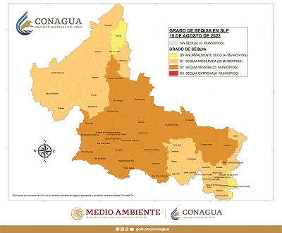 Conagua exhorta a alcaldes de San Luis Potosí a implementar medidas de ahorro de agua ante la sequía severa