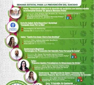 Semana Estatal de Prevención del Suicidio 2022