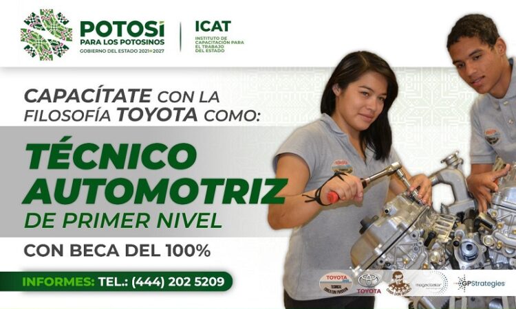ICAT y Toyota invitan a jóvenes a formarse como técnico automotriz de primer nivel