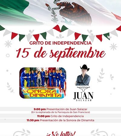 Todo listo para el Grito de Independencia en Villa de Reyes