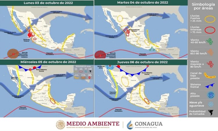 Se pronostican chubascos y lluvias fuertes durante la semana en regiones de San Luis Potosí