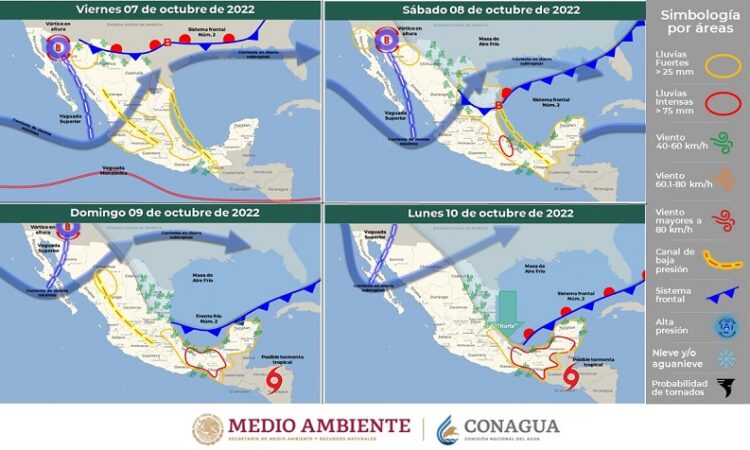 Se prevé ambiente frío y chubascos durante el fin de semana en zonas de San Luis Potosí