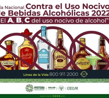 Convocan a evitar el uso nocivo de bebidas alcohólicas