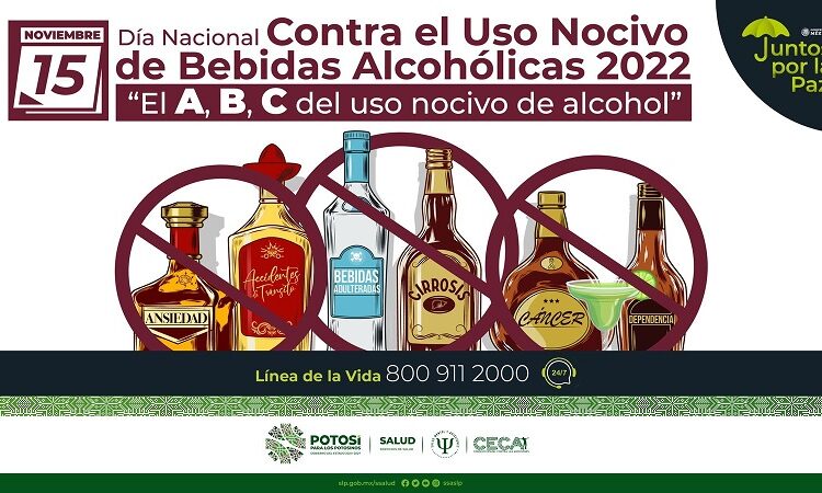 Convocan a evitar el uso nocivo de bebidas alcohólicas