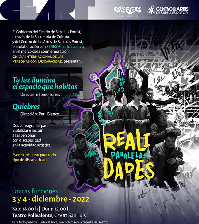 Presentan espectáculo artístico inclusivo Realidades Paralelas”