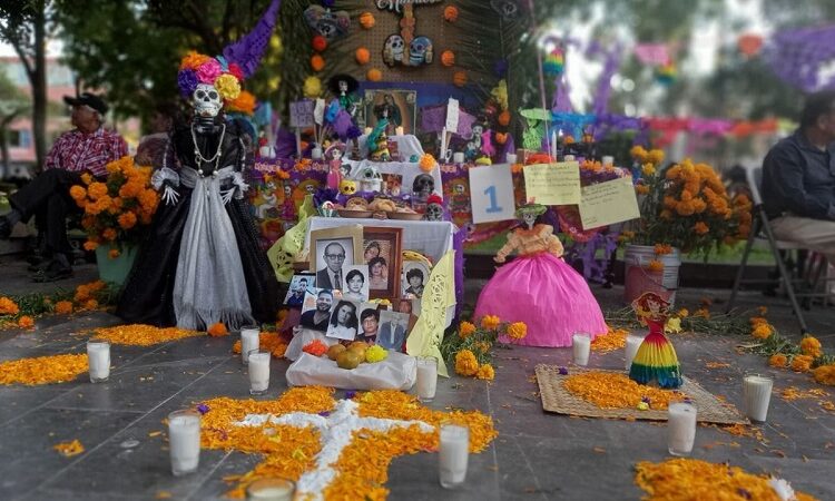Con "Mi corazón te recuerda", DIF Capitalino viste de colores Tequis con Altares de Muertos