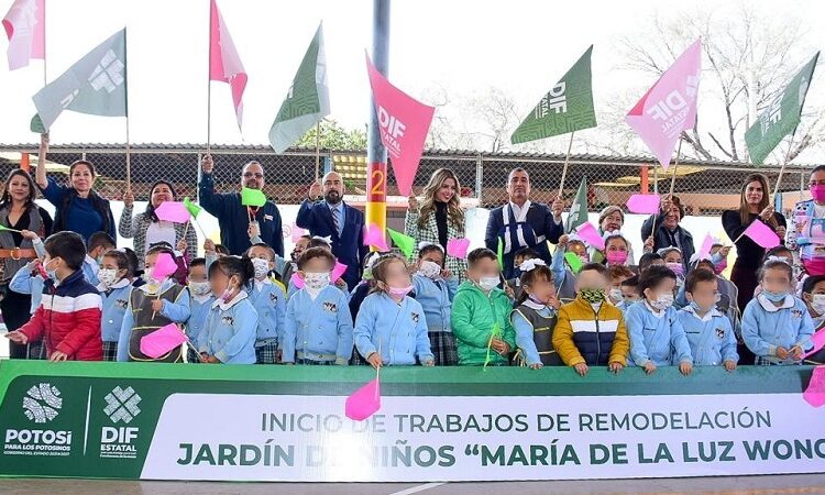 Inició la remodelación del Jardín de Niños María de la Luz Wong en Soledad