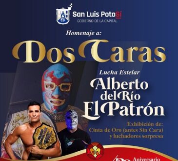 La Capital del Sí, lista para el homenaje a Dos Caras y la función de lucha con El Patrón Alberto en la Plaza de los Fundadores