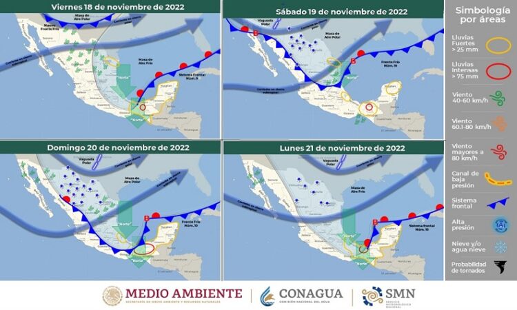 Se prevé un marcado descenso de las temperaturas, ambiente matutino y nocturno frío para San Luis Potosí