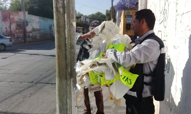 La Dirección de Comercio de Soledad continúa con los operativos para detectar publicidad no autorizada