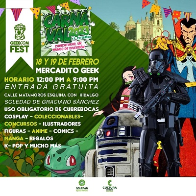 Dirección de Cultura invita a Mercadito Geek